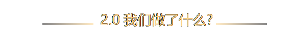 文本框:   2.0我們做了什么?  